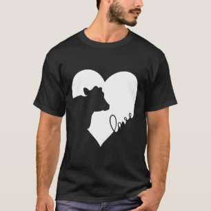 Kuh im Herzen Kühe lieben T-Shirt