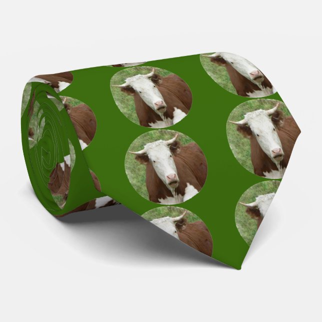 Kuh in Cameo Necktie Krawatte (Gerollt)