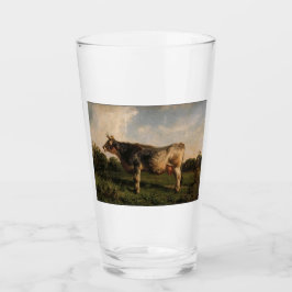 Kuh in einem Feld (Zuchttier) (von Filippo Palizzi Glas