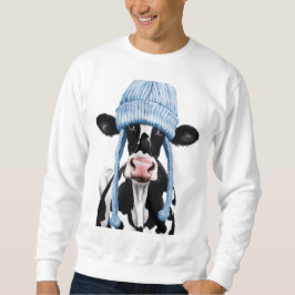 Kuh in einem Hut. Sweatshirt