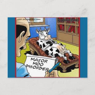 Kuh in Therapie 4 Mooo Disorder gibt T-Shirts Kart Postkarte