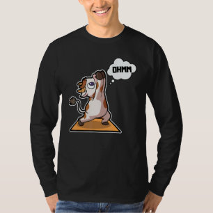 Kuh Kalb Yoga-Übungen Sport Gymnastik Ohm Herzschl T-Shirt