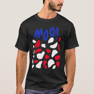 Kuh Kostüm 4. Juli Unabhängigkeit Halloween T-Shirt