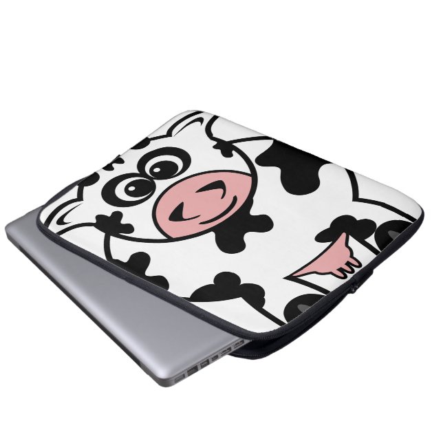 Kuh Laptopschutzhülle (Vorne Knopf)