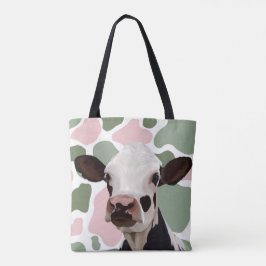 Kuh liebt die rote und grüne Kuh Tasche