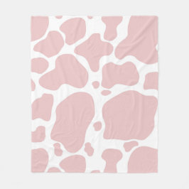 Kuh liebt rosa Kuh Druckmuster Fleecedecke