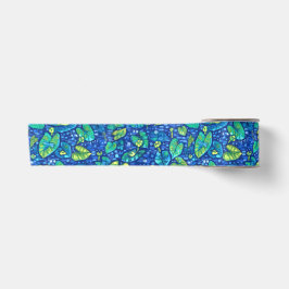 Kuh Lilien, Spatterdock Sommerteich Blumenmuster Satinband