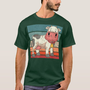 Kuh Lover Bauer Retro Farm Tier Niedliche Kuh T-Shirt