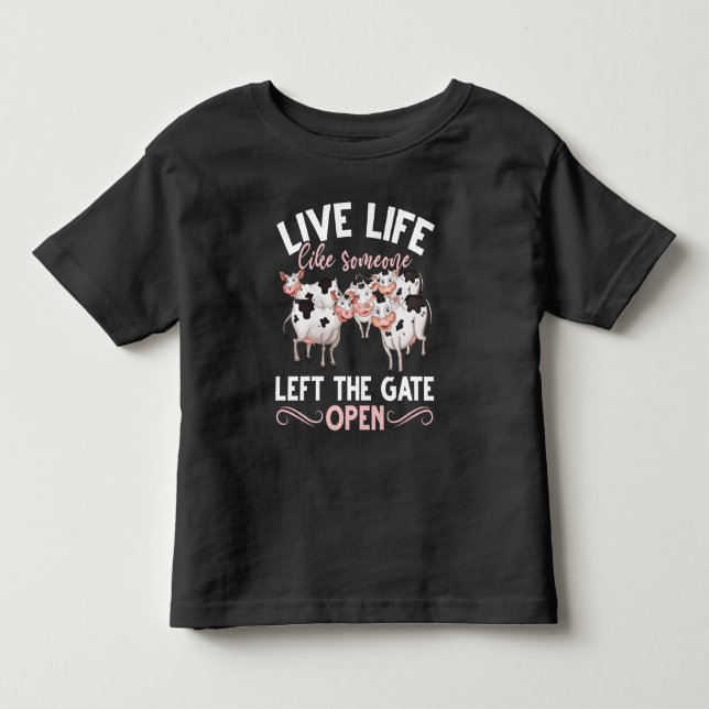 Kuh Lover Farm Tierischer Spaß Heifer Farmdrossel Kleinkind T-shirt (Vorderseite)