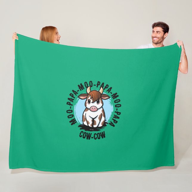Kuh Lover Fleecedecke (Beispiel)
