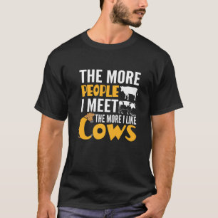 Kuh mag Kühe mehr als Menschen Frauen Männer Kinde T-Shirt