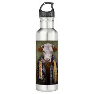 Kuh-Mann Edelstahlflasche
