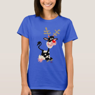 Kuh-Masquerschnitt als T - Shirt der Reiniren
