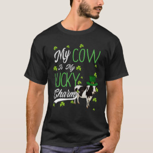 Kuh  Mein Hund ist mein Glücksbringer Beste  Für F T-Shirt