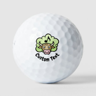 Kuh Methan Cartoon Golf Balls Golfball