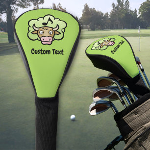 Kuh Methan Cartoon Golf Head Cover Headcover