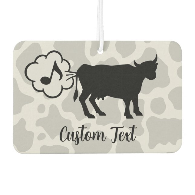 Kuh Methan Icon Car Air Freshener Autolufterfrischer (Vorderseite)