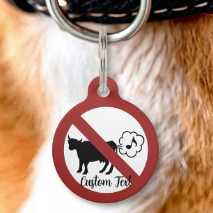 Kuh-Methan-Icon Pet-ID-Anhänger Haustiermarke