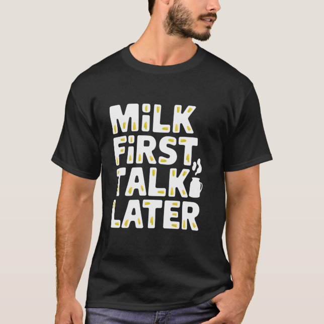 Kuh Milking Milchwirtschaft Landwirtschaftliche La T-Shirt (Vorderseite)