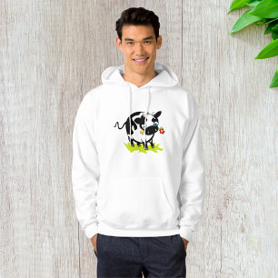 Kuh mit Blume Hoodie
