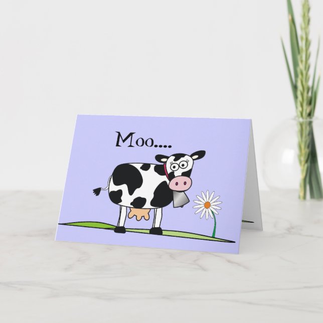 Kuh-Moo....hoffen, dass du einen glücklichen Vater Karte (Vorderseite)
