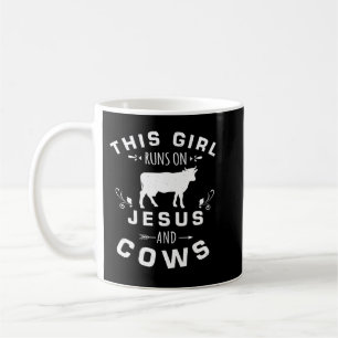Kuh Mooey Frauen dieses Mädchen läuft auf Jesus un Kaffeetasse