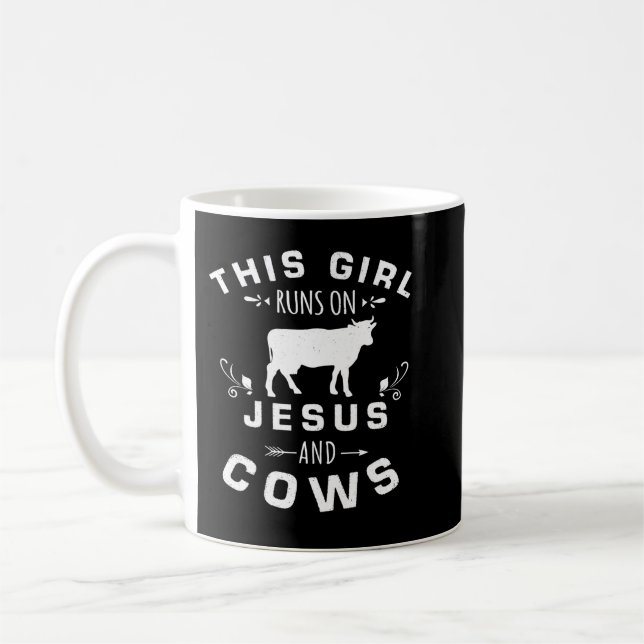 Kuh Mooey Frauen dieses Mädchen läuft auf Jesus un Kaffeetasse (Links)