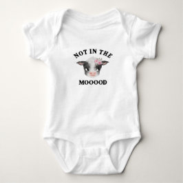 Kuh nicht in der Mood Girl Baby Bodysuit Baby Strampler