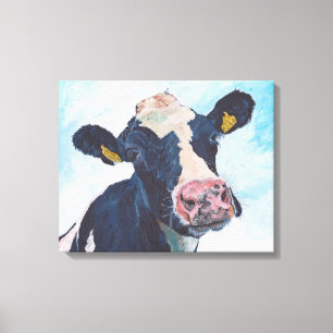 Kuh Nr. 01.0254 Irish Friesian Cow Leinwanddruck