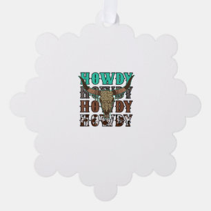 Kuh Ornament Karte