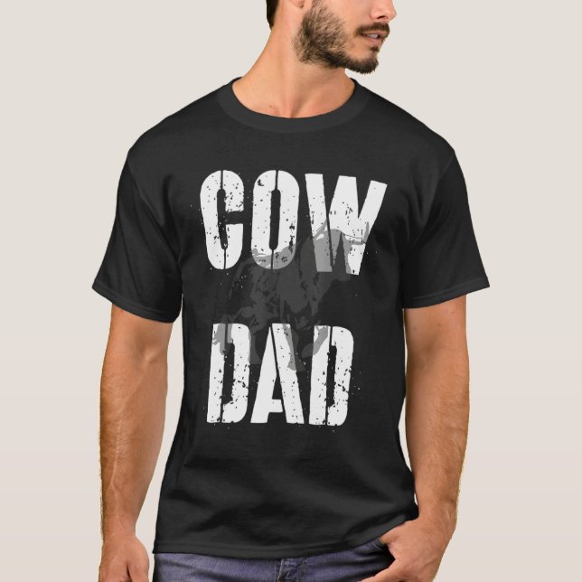 Kuh Papa Bauer T-Shirt (Vorderseite)