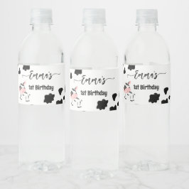 Kuh-Party-Geschirr Kuhmuster personalisiert