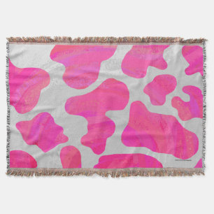 Kuh-Pink-und weißerdruck Decke