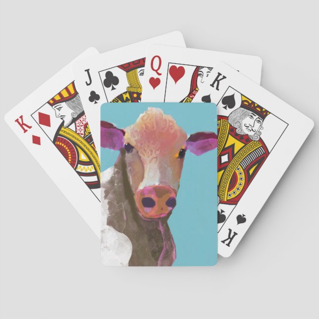 Kuh-Poker-Vorderseite Spielkarten aus dem Fahrrad (Rückseite)