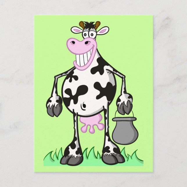 Kuh Postkarte (Vorderseite)