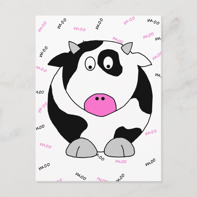 Kuh Postkarte (Vorderseite)