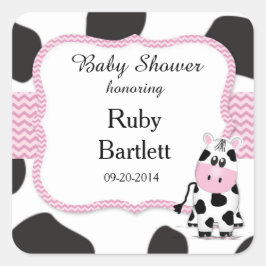 Kuh Print Baby Shooting Sticker