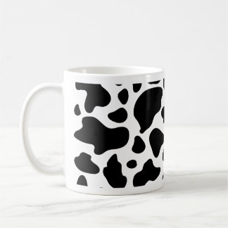 Kuh Print Tasse Schwarz-Weiß Kuh Muster