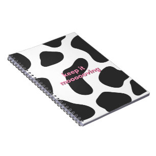 Kuh Print Uni Ruled Notebook Notizblock