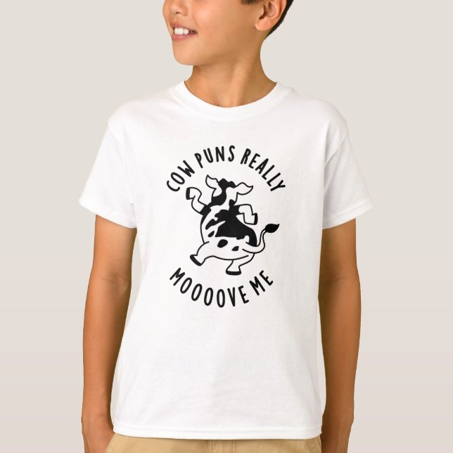 Kuh Puns bewegen mich wirklich über mich lustige T T-Shirt (Vorderseite)