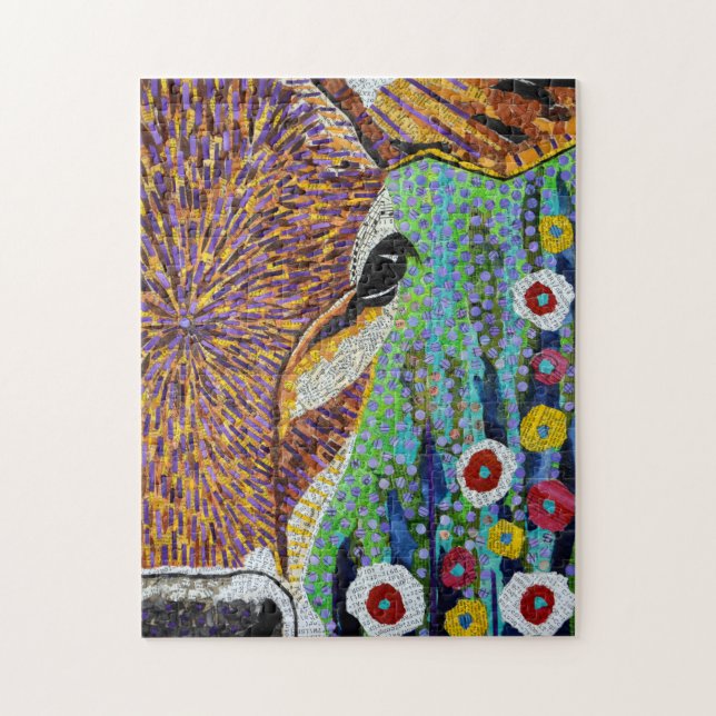 Kuh-Puzzlespiel (Vertikal)