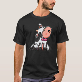 Kuh Retro Süße Kühe Besitzer Mama Papa Haustier Ti T-Shirt