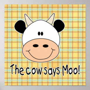Kuh sagt Moo Poster