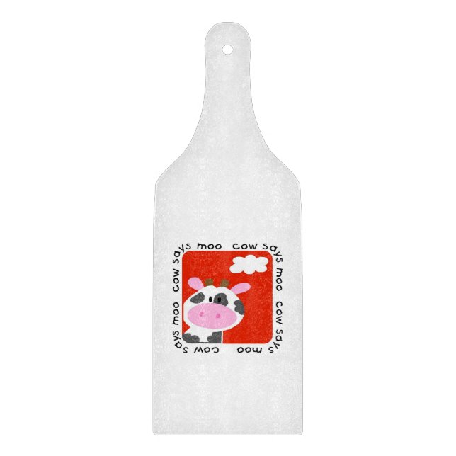 Kuh sagt MOO Schneidebrett (Vorderseite)