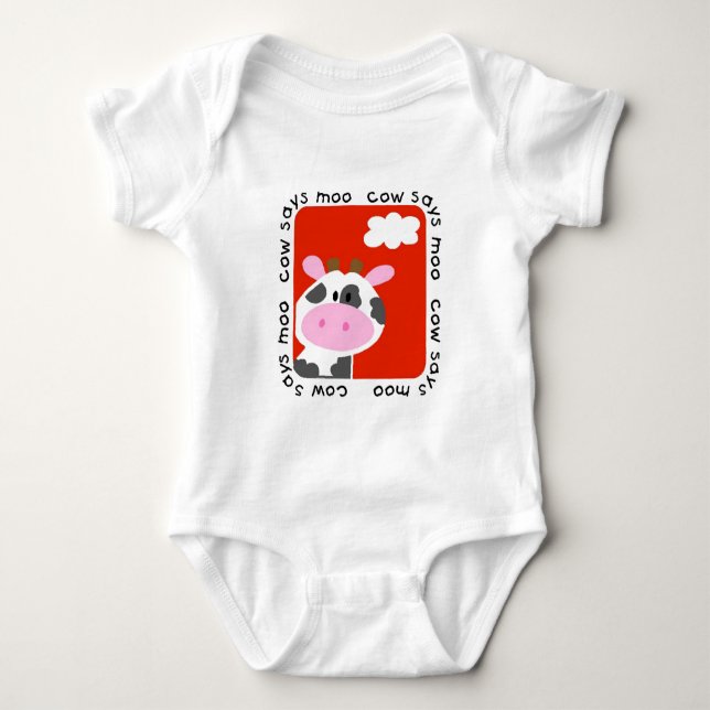Kuh sagt MOO-T-Shirts und -geschenke Baby Strampler (Vorderseite)