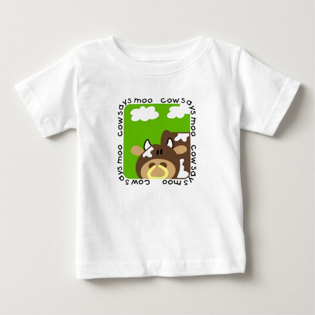 Kuh sagt MOO-T-Shirts und -geschenke Baby T-shirt (Vorderseite)
