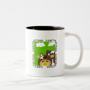 Kuh sagt MOO-T-Shirts und -geschenke Zweifarbige Tasse