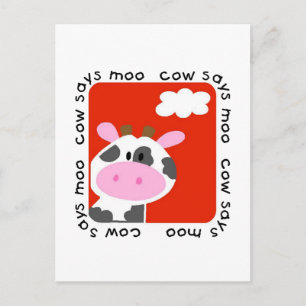Kuh sagt Moo Tshirts und Geschenke Postkarte