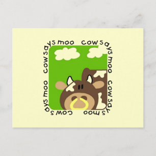 Kuh sagt Moo Tshirts und Geschenke Postkarte