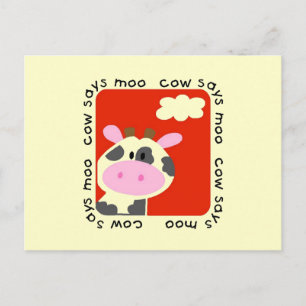 Kuh sagt Moo Tshirts und Geschenke Postkarte